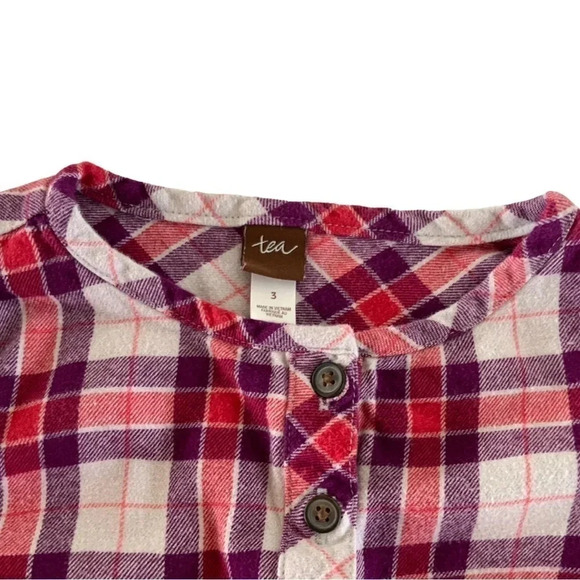 Tea Collection Plaid Long-Sleeve Kids Dress - Picture 3 of 4